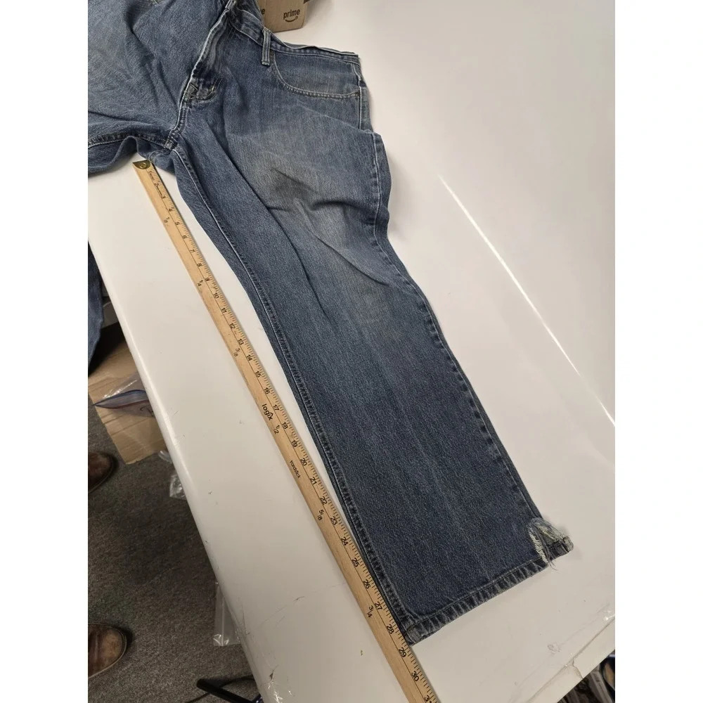 Cinch Mens Blue Denim Jeans Straight Leg Medium Wash Western Workwear 40x30